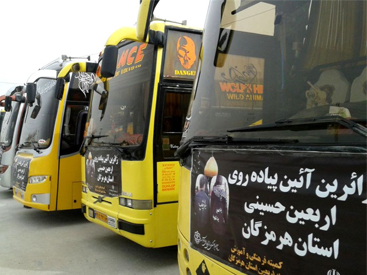 دو هزار دستگاه اتوبوس آماده جابه جایی زوار اربعین ۹۶ در مرزهای کشور